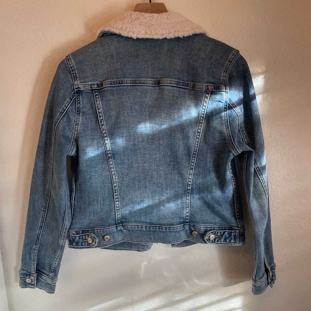 Pistola Denim Sherpa Collared Jacket Size M - Picture 7 of 7